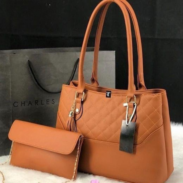 Teal Handbag with 2 Compartments
