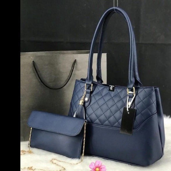 Teal Handbag with 2 Compartments