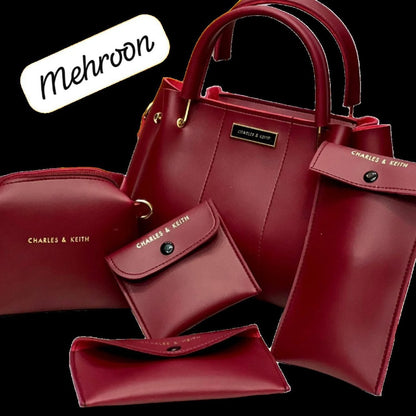 Premium 5-Piece Handbag Set